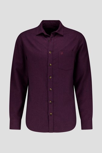 Le devant de Chemise bordeaux - Regular fit de Ravøtt pour Hommes