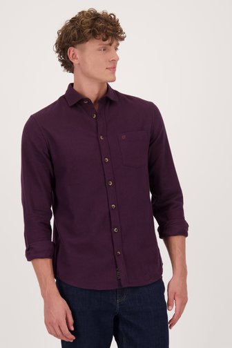 Le devant de Chemise bordeaux - Regular fit de Ravøtt pour Hommes