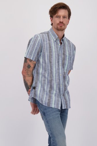 Le devant de Chemise colorée à rayures à manches courtes de Camel active pour Hommes