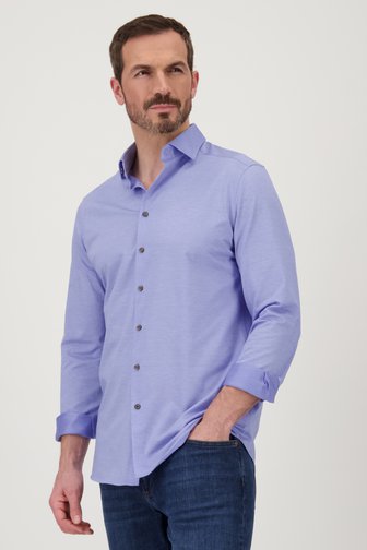Chemise de voyage bleu clair - Regular fit de Upper East pour Hommes