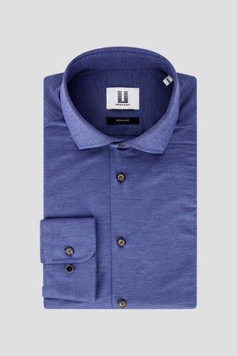 Chemise de voyage bleu foncé - Regular fit de Upper East pour Hommes