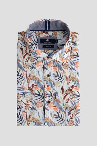 Le devant de Chemise écrue avec motif floral - Coupe regular de Dansaert Blue pour Hommes