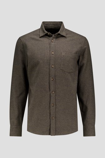 Photo produit 1 de Chemise en flanelle vert foncé – Regular fit de Ravøtt pour Hommes