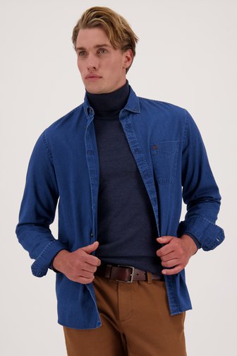 Chemise en jean bleu - Regular fit, male, Marque: Ravøtt