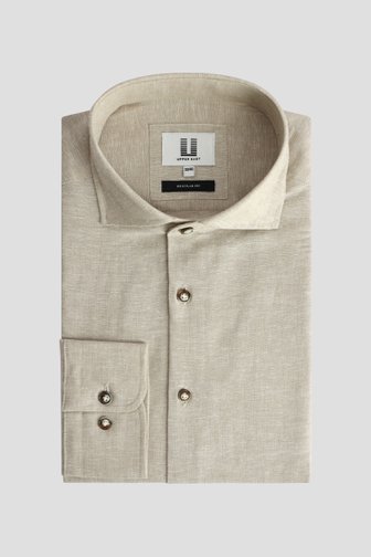 Photo produit 1 de Chemise en lin beige clair de Upper East pour Hommes