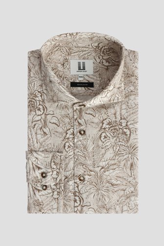 Photo produit 1 de Chemise en lin beige clair  de Upper East pour Hommes