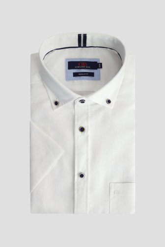 Le devant de Chemise en lin blanc - Regular fit  de Dansaert Blue pour Hommes