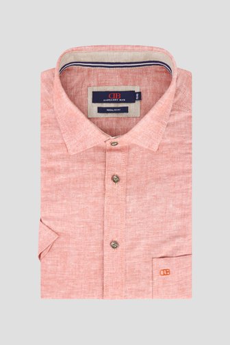 Chemise en lin rouge chiné - Regular fit de Dansaert Blue pour Hommes