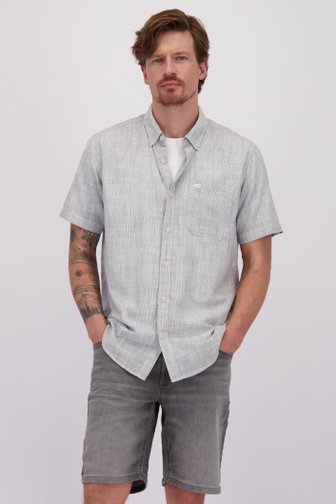 Le devant de Chemise gris à manches courtes - Coupe regular de Camel active pour Hommes