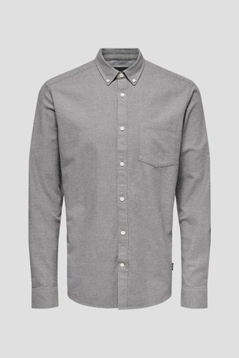 Photo produit 1 de Chemise Gris clair - Regular Fit de Only & Sons pour Hommes