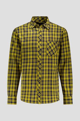 Le devant de Chemise jaune à motif à carreaux – Regular fit de Ravøtt pour Hommes
