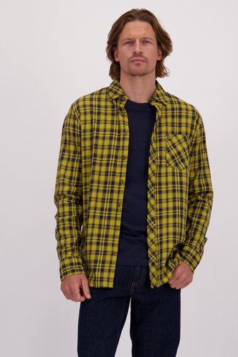 Le devant de Chemise jaune à motif à carreaux – Regular fit de Ravøtt pour Hommes