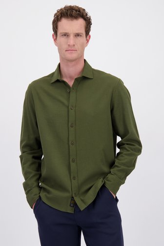 Le devant de Chemise kaki - Regular fit de Ravøtt pour Hommes