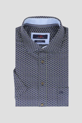 Chemise marine à imprimé bleu-vert - regular fit  de Dansaert Blue pour Hommes