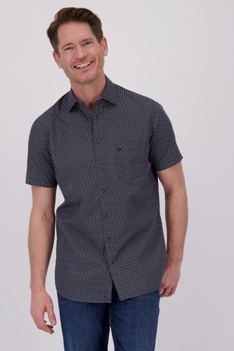 Chemise marine à imprimé bleu-vert - regular fit  de Dansaert Blue pour Hommes