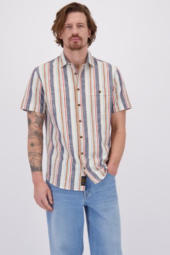 Le devant de Chemise rayée colorée – Regular fit  de Ravøtt pour Hommes