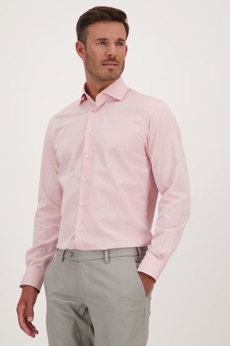 Chemise rose à carreaux fins - Slim fit de Michaelis pour Hommes