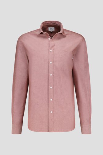 Chemise rouge douce à mouchetures de Casual Five pour Hommes