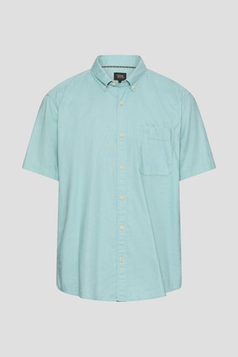 Le devant de Chemise turquoise en lin – Regular fit de Camel active pour Hommes