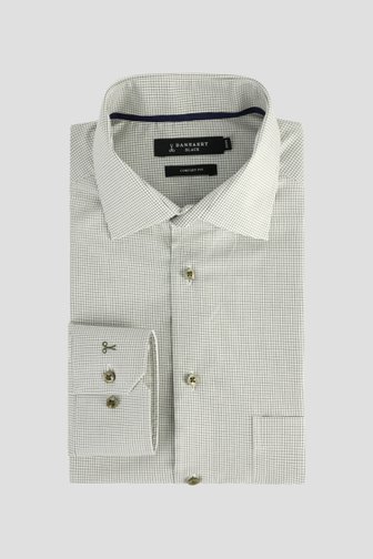 Le devant de Chemise vert à fin motif à carreaux - Comfort fit de Dansaert Black pour Hommes