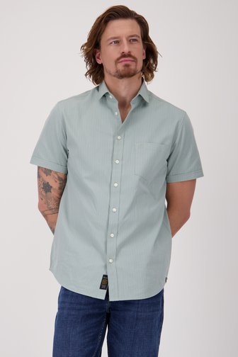 Chemise vert clair à manches courtes - Regular fit de Ravøtt pour Hommes