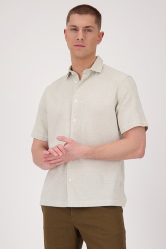 Chemise vert clair à structure fine de Casual Five pour Hommes