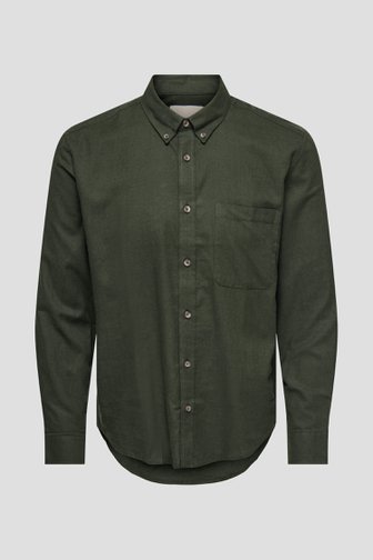 Photo produit 1 de Chemise vert foncé - Regular fit de Only & Sons pour Hommes
