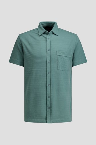 Le devant de Chemise verte à manches courtes de Ravøtt pour Hommes