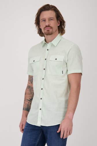 Chemise verte à manches courtes - Regular fit de Bluefields pour Hommes
