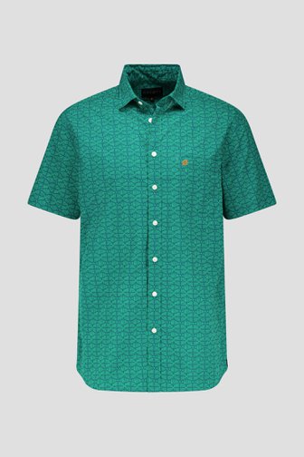 Chemise verte à manches courtes - Regular fit de Ravøtt pour Hommes