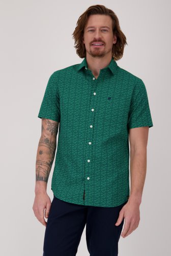 Chemise verte à manches courtes - Regular fit de Ravøtt pour Hommes