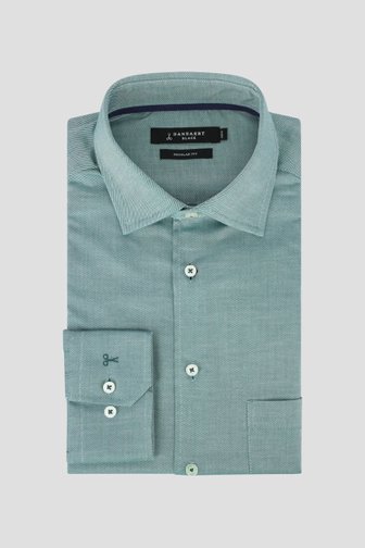 Le devant de Chemise verte à motif diagonal – Regular fit de Dansaert Black pour Hommes