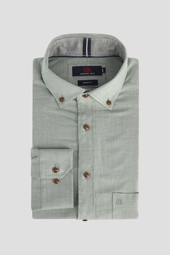 Le devant de Chemise verte chinée - Comfort fit de Dansaert Blue pour Hommes