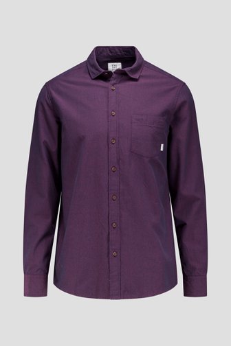 Le devant de Chemise violet foncé - Regular fit de Casual Five pour Hommes