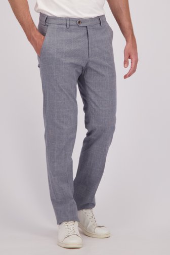 Chino à carreaux gris - Vancouver - Regular fit, male, Marque: Brassville