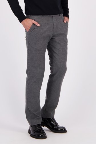Le devant de Chino à carreaux gris - Vancouver - Regular fit de Brassville pour Hommes