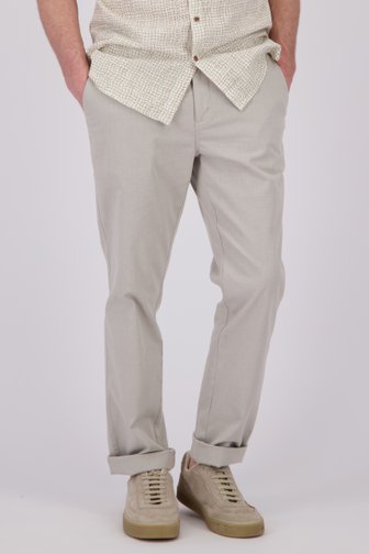 Chino beige clair avec taille élastique