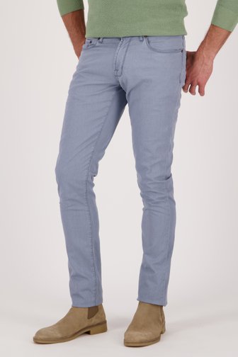 Chino bleu au look jeans - Jefferson - Slim fit de Brassville pour Hommes