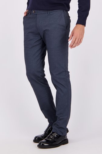 Le devant de Chino bleu - Dallas - Slim fit   de Brassville pour Hommes