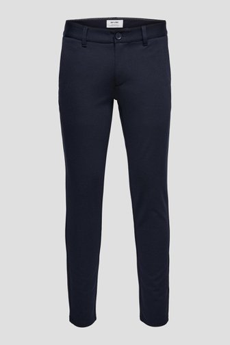 Le devant de  Chino bleu foncé  - Slim fit de Only & Sons pour Hommes
