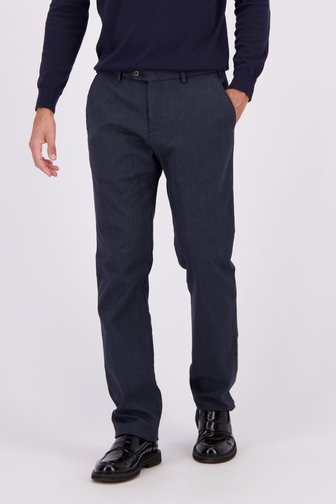 Le devant de Chino bleu marine – Vancouver – Coupe regular de Brassville pour Hommes