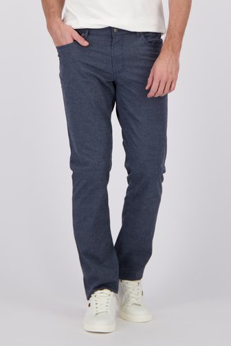 Chino bleue effet denim - Jackson - Regular fit de Brassville pour Hommes