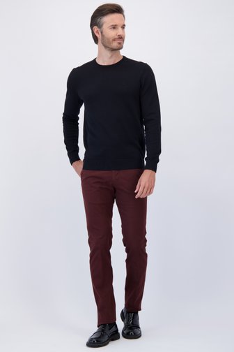 Le devant de Chino bordeaux - Vancouver - Regular fit de Brassville pour Hommes