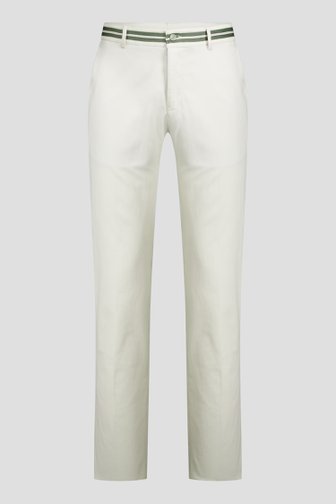 Photo produit 1 de Chino écru – Milano – coupe slim de Brassville pour Hommes