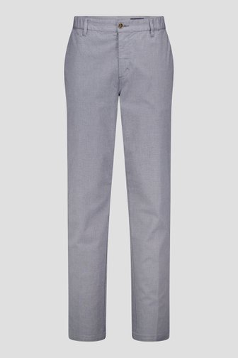 Chino gris-bleue à motif carreaux fins de Dansaert Blue pour Hommes