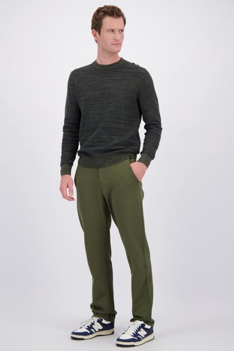 Le devant de Chino kaki à taille élastiquée de Ravøtt pour Hommes