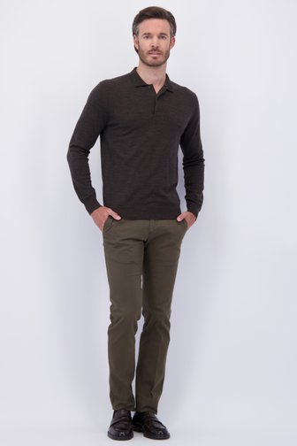 Le devant de Chino kaki - Vancouver - Regular fit de Brassville pour Hommes