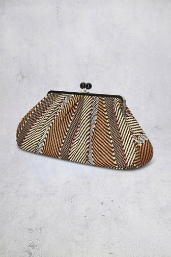 Voorkant van Clutch met multicolor grafisch motief door Bulaggi voor Dames