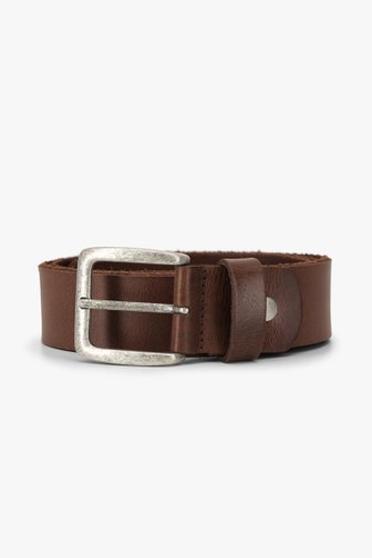 ONLY & SONS Cognac lederen riem met gesp