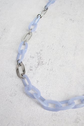 Collier à maillons bleu clair de Liberty Island pour Femmes